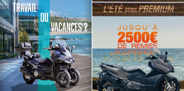 Offres exceptionnelles sur les modèles Kymco 2024 disponibles chez Biarritz Moto